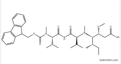 (5S,9S,11S,12R)-11-((S)-sec-butyl)-1-(9H-fluoren-9-yl)-5,9-diisopropyl-12-Methoxy-4,10-diMethyl-3,6,8-trioxo-2-oxa-4,7,10-triazatetradecan-14-oic acid CAS 863971-44-2