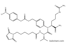 L-Ornithinamide, N-[6-(2,5-dihydro-2,5-dioxo-1H-pyrrol-1-yl)-1-oxohexyl]-L-valyl-N5-(aminocarbonyl)-N-[4-[[[(4-nitrophenoxy)carbonyl]oxy]methyl]phenyl]- 159857-81-5