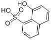 1-Hydroxynaphthalene-8-sulfo CAS No.: 117-22-6
