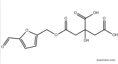 1,2,3-Propanetricarboxylicacid, 2-hydroxy-, 1-[(5-formyl-2-furanyl)methyl] ester CAS 222973-44-6