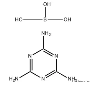 orthoboric acid, compound with 1,3,5-triazine-2,4,6-triamine CAS 53587-44-3