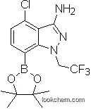 4-Chloro-7-(4,4,5,5-tetramethyl-1,3,2-dioxaborolan-2-yl)-1-(2,2,2-trifluoroethyl)-1H-indazol-3-amin